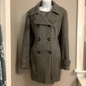 Wool Anne Klein Peacoat Sz Large